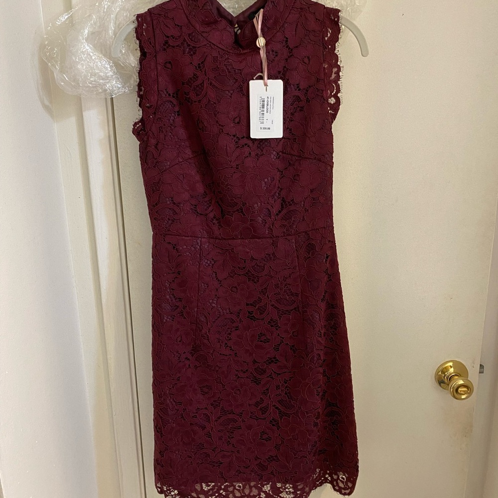 Ted Baker London Latoya Oxblood Lace Dress NWT